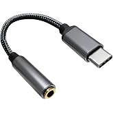 USB-C to 3.5mm Headphone Jack Adapter,Type-C to Aux Audio Female Adapter