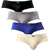 iKingsky Men's Seamless Front Pouch Briefs Sexy Low Rise Men Cotton Underwear
