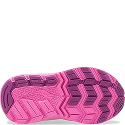 Saucony Ride 10 Jr Running Shoe, Silver/Pink, 4 US