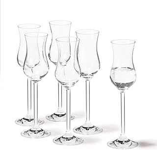 Leonardo Daily Grappa-Glas, Schnaps-Glas mit Stiel, spülmaschinenfeste Digestif-Gläser, 6er Set, 10 cl, 063319