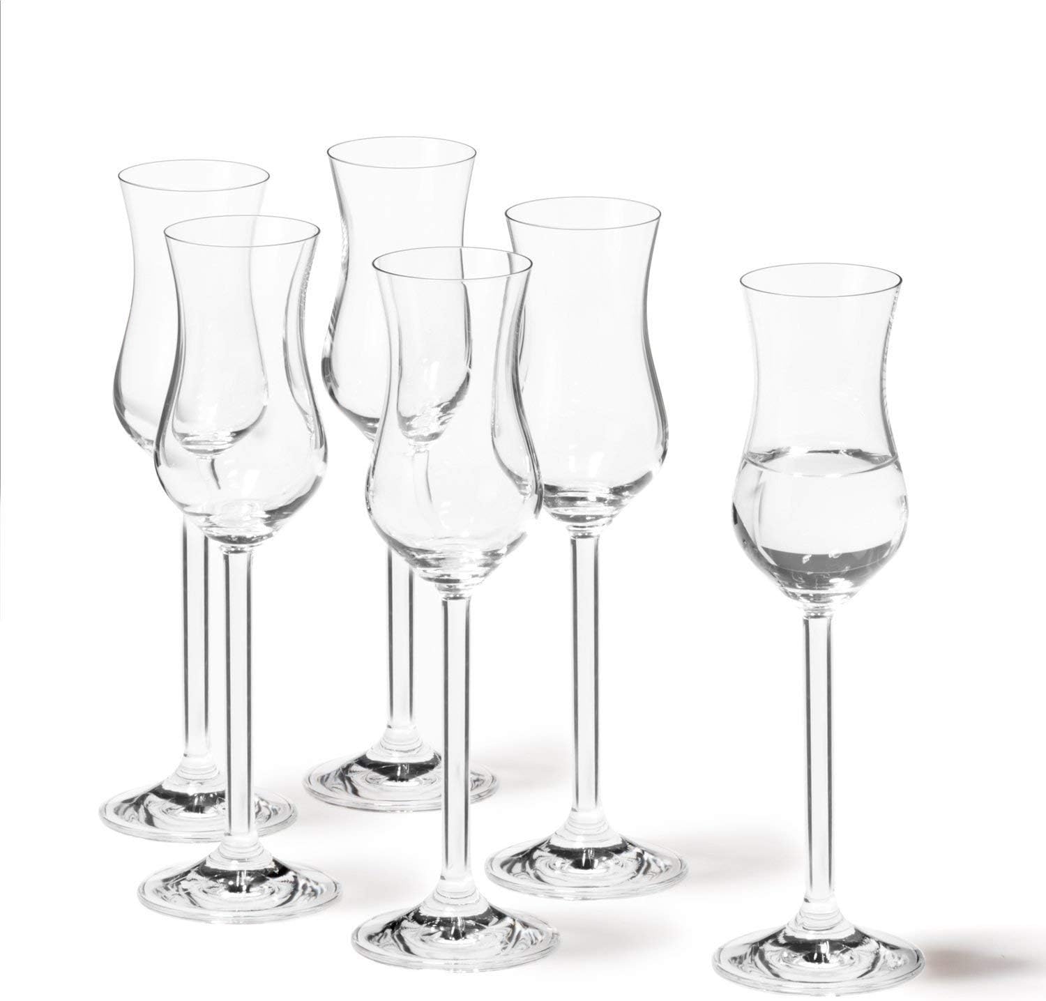 Leonardo Daily Grappa-Glas, Schnaps-Glas mit Stiel, spülmaschinenfeste Digestif-Gläser, 6er Set, 10 cl, 063319