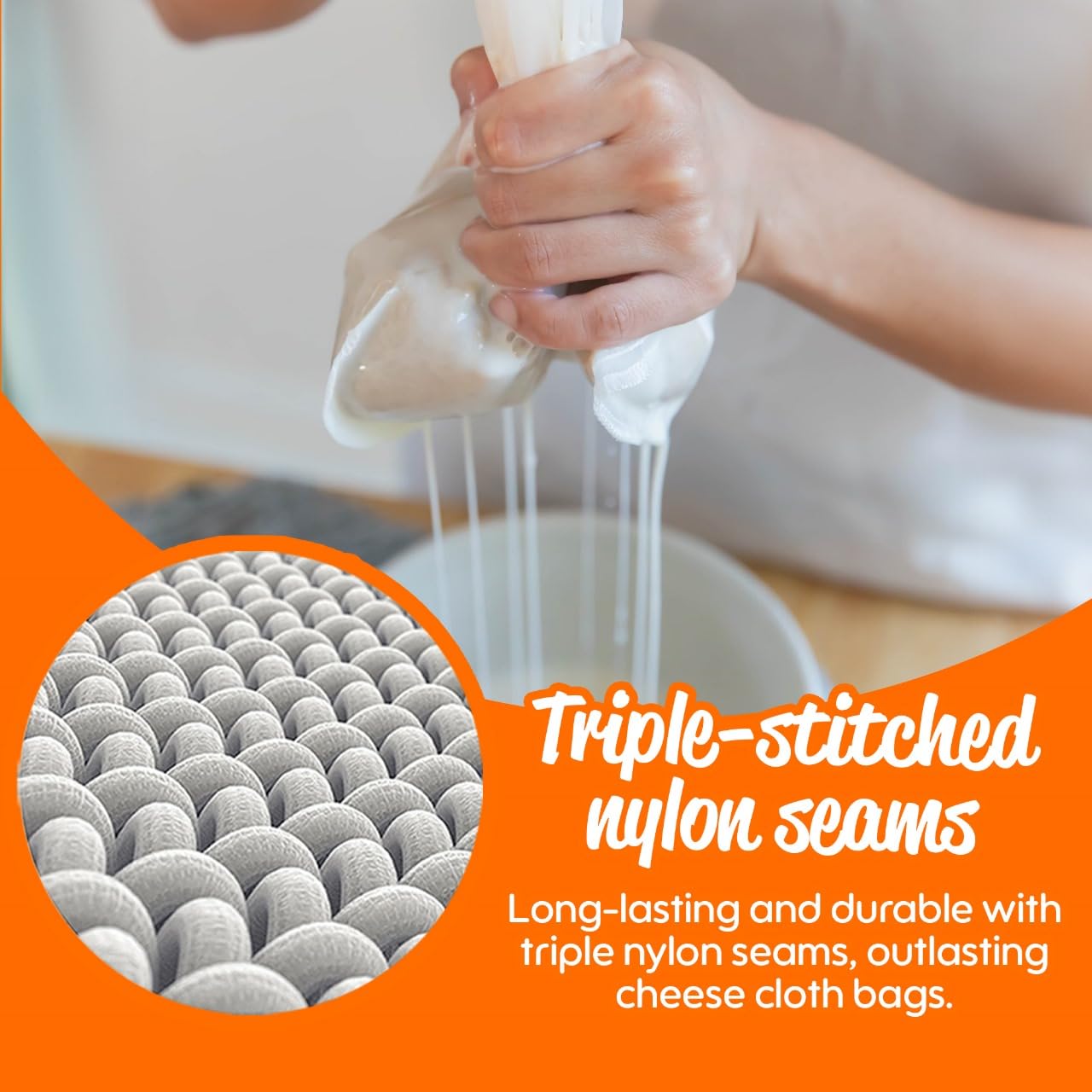 Pro Quality Nut Milk Bag 2 Pack - 12