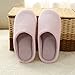 HOMOSEAL Women's Slippers Washable Closed Toe Ultra Lightweight Cotton Indoor Slipper, M, Pink