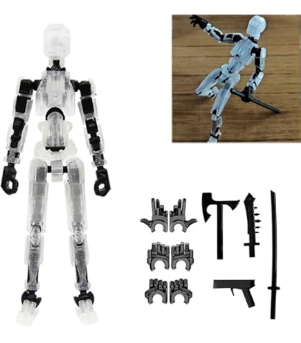 Amazon.com: MerryXD T13 3D Action Figure,Assembly Completed Dummy