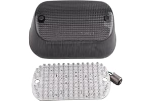 Mallofusa Motorcycle Integrated Taillight LED Brake Tail Light Compatible for SUZUKI VOLUSIA 800 2001-2004 INTRUDER LC1500 1999-2004 BOULEVARD C50/C90 1998-2005 Smoke Len