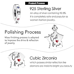 VALGACLS Puzzle Piece Charm Puzzle Charm 925