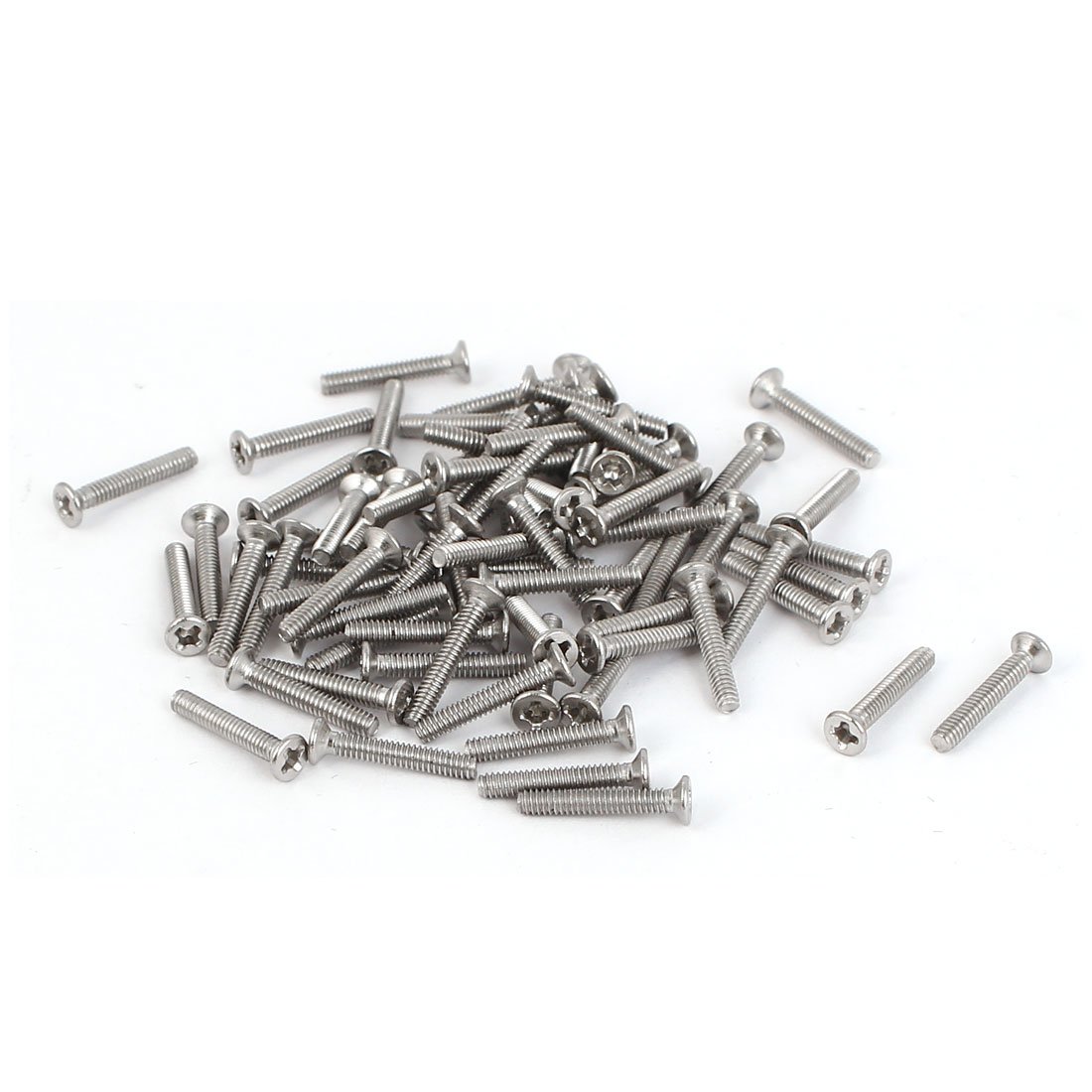 uxcell Flat Head Phillips Screw M2 x 11Mm Male Thread 316 Stainless Steel Flat Phillips Head Screws Bolts 75 Pcs