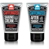 Pacific Shaving Company Caffeinated Shaving Cream & Aftershave Set - Shave Kit for Men - Antioxidant + Caffeine Enriched Shave Cream + Aftershave Lotion (3.4 Oz, 2 Pack)