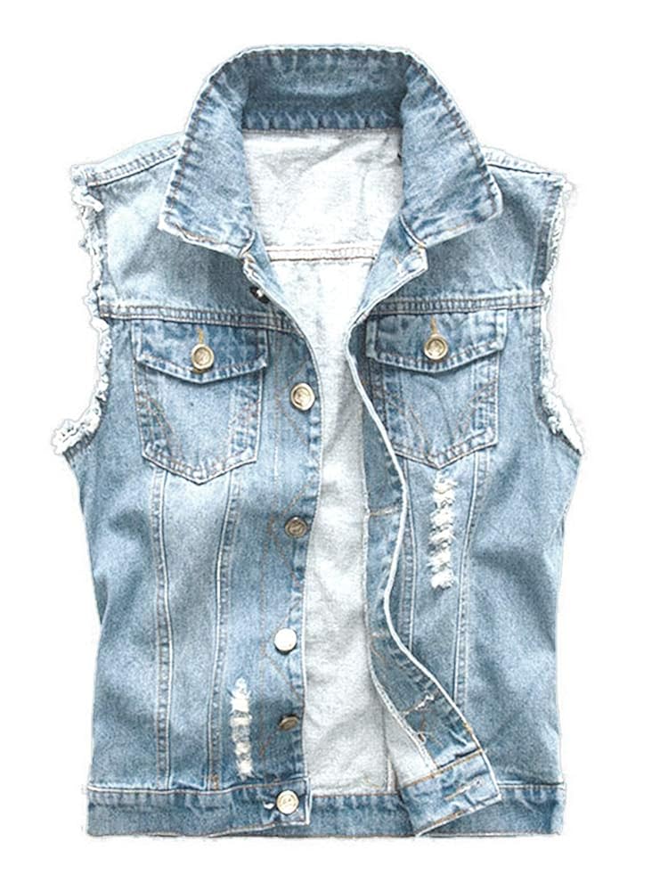 pepe jeans sleeveless solid men's jacket