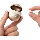 Xmenha Invisible Mini Small Earbuds Wireless Bluetooth, Skin Tone Smallest | Comfortable Discreet Tiny Hidden Micro Sleep Earbuds Low Profile Headphones for Work Ear Buds for Small Ears Canals Women