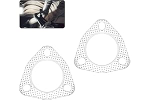 2PCS 2.4" Exhaust Gasket Set,Graphite Composite High Strength Exhaust Manifold Gasket for Exhaust Flange Repair and Replaceme