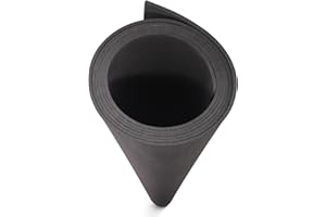 MEARCOOH EVA Foam Cosplay Black 2mm Thick (1mm to 10mm) Large 35.5" x 59" Sheet Premium High Density 86 kg/m3 for Cosplay, Cr