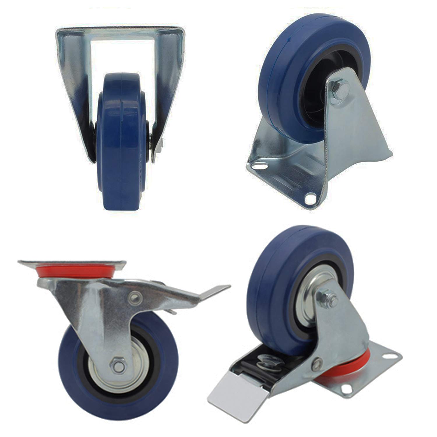 Carrello Per Carichi Pesanti - Kongamek Con Ruote In Gomma Con Camera D'aria Superficie Di - Foto 4