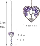H&D HYALINE & DORA Sun Catcher Purple Crystal Tree of Life Rainbow Maker view 5