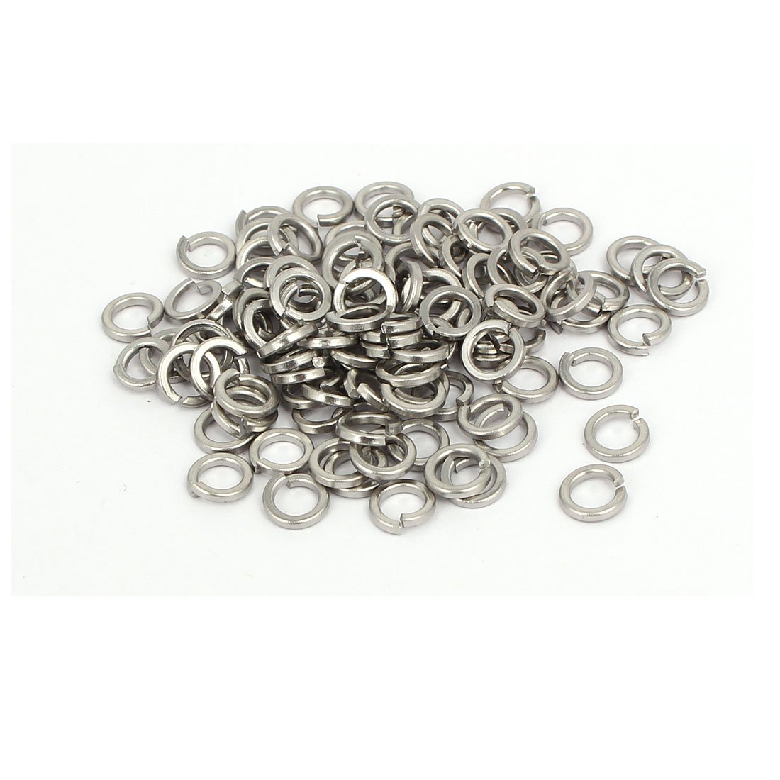Sourcingmap M4 Inner Diameter 316 Stainless Steel Split Lock Spring Washers Gasket 100pcs