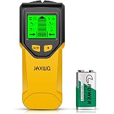 Stud Finder Wall Scanner - 5 in 1 Stud Finder Tool w/Smart Chip and HD LCD Display, Stud Detector Beam Finders for the Center and Edge of Wood AC Wire Metal Studs Joist Pipe (&lrm;Banana)