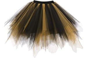 emondora Women's Tutu Tulle Petticoat Ballet Bubble Skirts Short Prom Dress Up