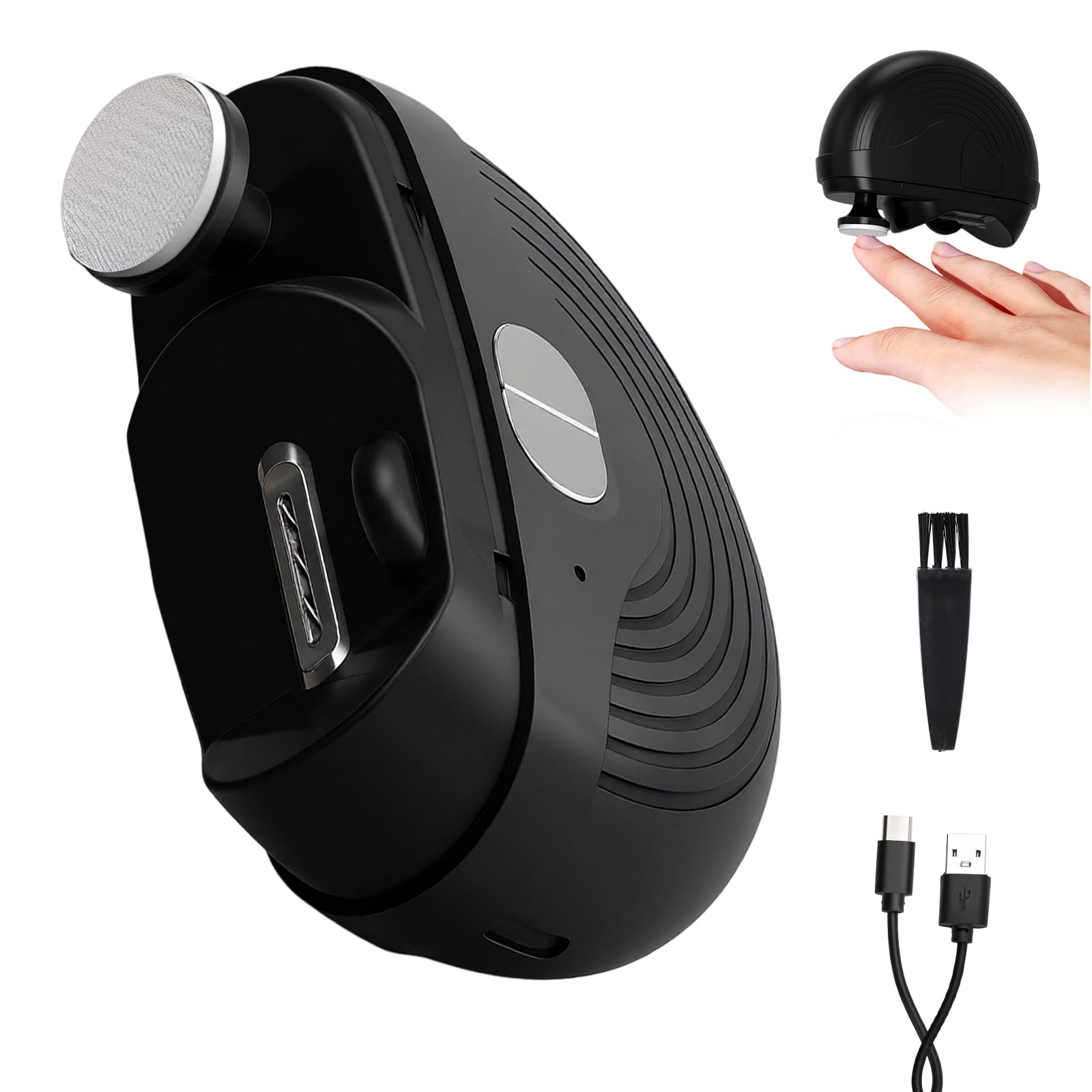 Photo 1 of ***VERY USED*** 3 Speeds Strong Power Automatic Nails Trimmer with Polisher, Rechargeable Toenail Clippers for Electric Smart Nail Clippers for Adults Seniors (Black)