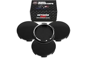 InTimesAuto 69MM 2.7 Inch Wheel Center Caps for Honda 44732S9AA00 Enkei RPF1 Rim Wheel Center Hub Caps, Pack of 4 Matte Black