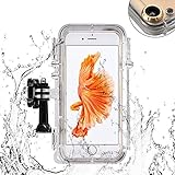LSoug Waterproof iPhone 6/6s Case with 170 Degree Wide Angle Lens, Mountable, Fully Sealed Underwater Outdoor Rainproof Shock-Proof Sand-Proof Snow-Proof Case, Compatible with GoPro Accessories