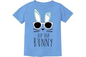 TSTARS Hip Hop Harry Bunny Girls Boys Easter Shirt Peepin Bunnies Infant Toddler Kids T-Shirt Toddler Kids T-Shirt