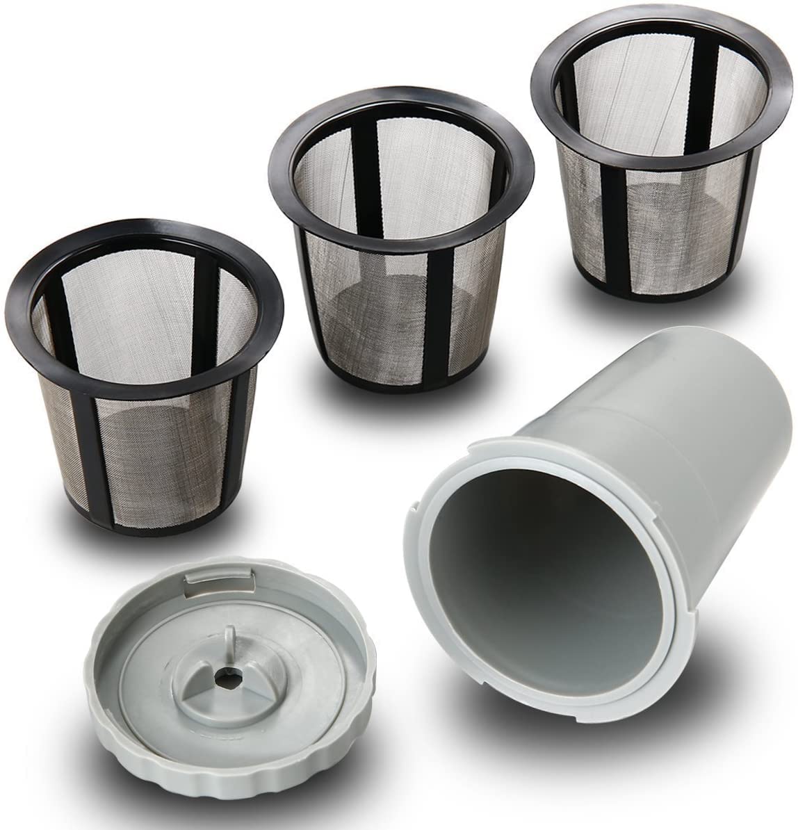 Photo 1 of WOTOW Reusable Coffee Filter Set for K Cups Replacement Filter for Keurig My style Filter Housing Fits B30 B40 B50 B60 B70 Series(1 house + 3 filter)