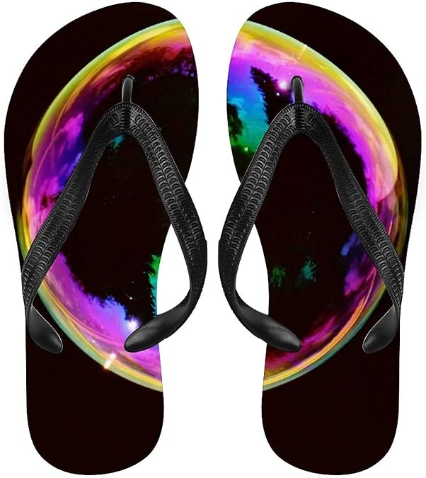 Amazon.com | Bubble Sandals Printed Beach Flip Flops for Unisex | Sandals