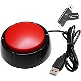 Yoqanr Enter Button Macro PC Switch Control Keyboard,Relieve Stress &amp; Release Emotions Button,Equipped 39.4" USB Cable, Comes with Modification Software(Stored On A USB Drive)