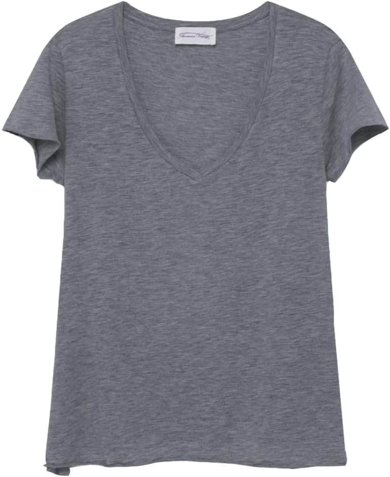 American Vintage - Jacksonville Short Sleeve Tee - Charcoal Melange