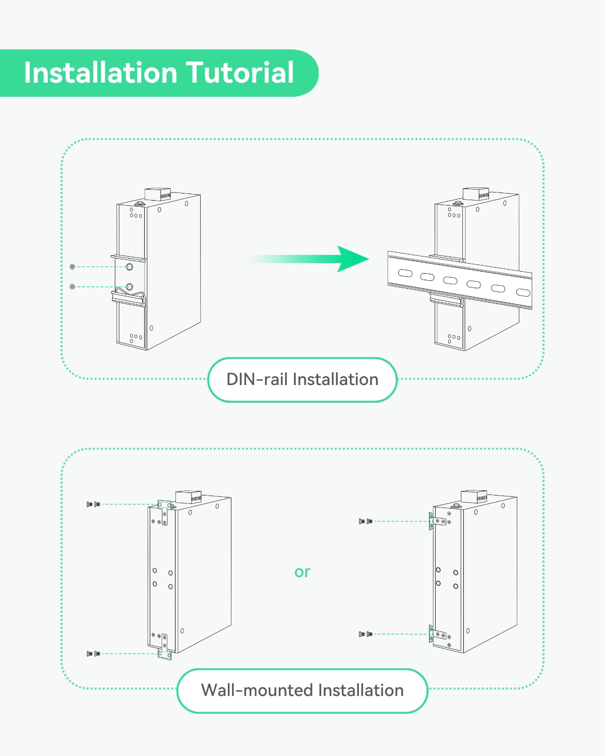 LINOVISION Industrial 12 Ports L2+ Cloud Managed PoE Switch mit DC8~57V Redundant Power Input, Full Gigabit Solar PoE Switch, 12V PoE Switch mit Relais Alarm, IEEE802.3af/at, Total PoE Budget 240W 7