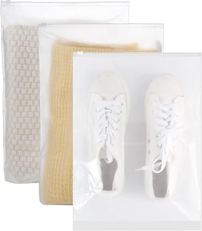 Yoosso 40 Pcs Ziplock Bags 40x30cm Large Travel Clothes Storage Waterproof