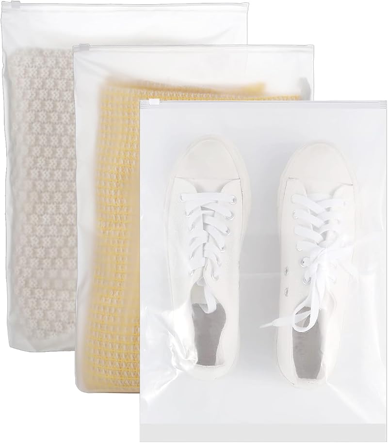 Yoosso 40 Pcs Ziplock Bags 40x30cm Large Travel Clothes Storage Waterproof