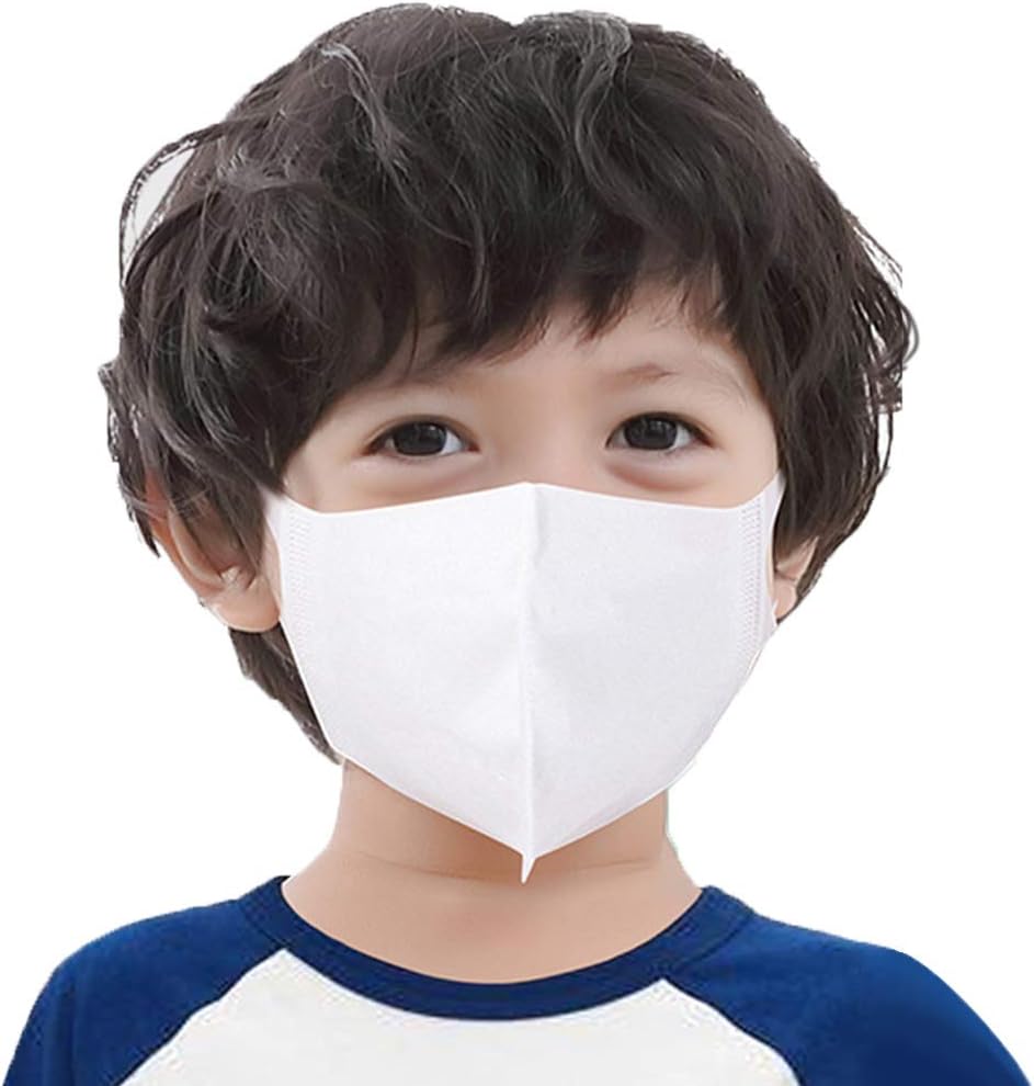 comeslele Useful 10Pcs 3 Layer Kids Disposable Dust-Proof Anti Haze Breathable Face Mouth Cover