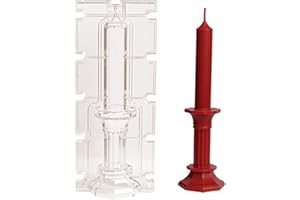 Candle Making Mould - 3D Candlestick Shape Acrylic Molds For Candle Making - Reusable European Style Scented Candles Mould Gi