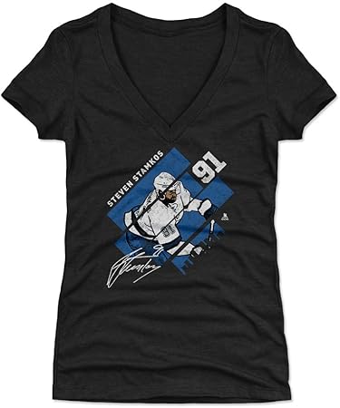 Amazon.com : 500 LEVEL Steven Stamkos Women's Shirt - Tampa Bay Hockey Shirt for Women - Steven 