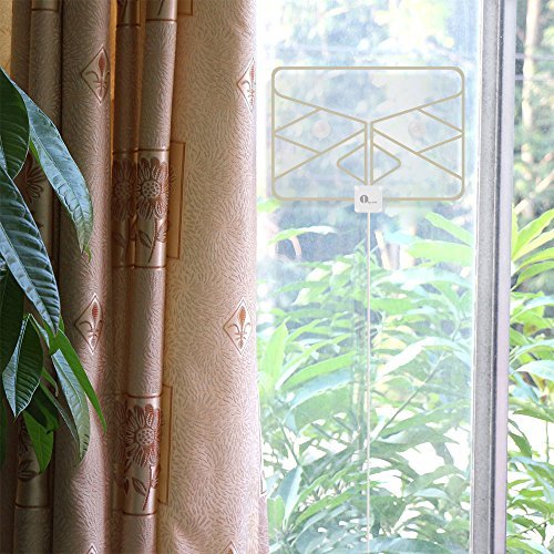 1byone-Window-Antenna-35-Miles-Super-Thin-HDTV-Antenna-with-20ft-Coaxial-Cable-Extreme-Soft-Design-and-Lightweight