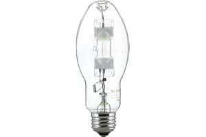 Sunlite 03655-SU MH175/U/MED M57 Metal Halide Lamp, 175 Watts, Probe Start, Medium Base (E26), ED17, 10,000 Hours Life, 14000 Lumen, Clear Finish, 4000K