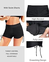 Holipick Women Aqua Green Tankini Swimsuits Two