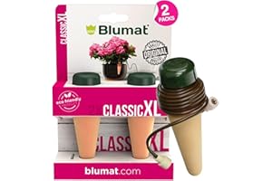 Blumat Plant Watering Devices | Classic XL Self Watering Planter Insert | Automatic Drip Plant Watering Stakes for Pots | Prevents Overwatering and Underwatering for Healthy Growth | 2 Pack
