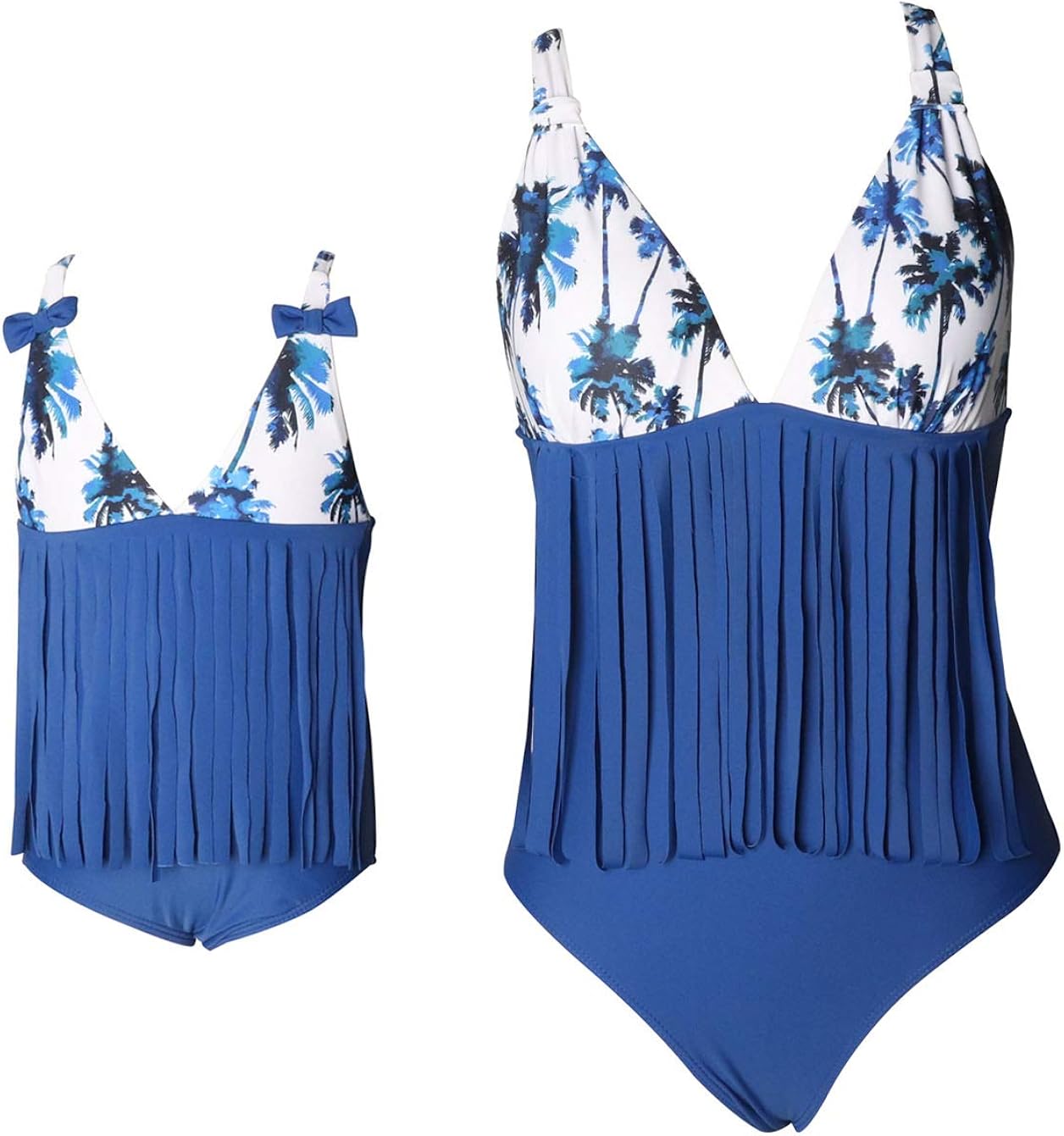 Baby Girl Swimwear Mommy and Me One Piece Swimsuits Floral Flounce