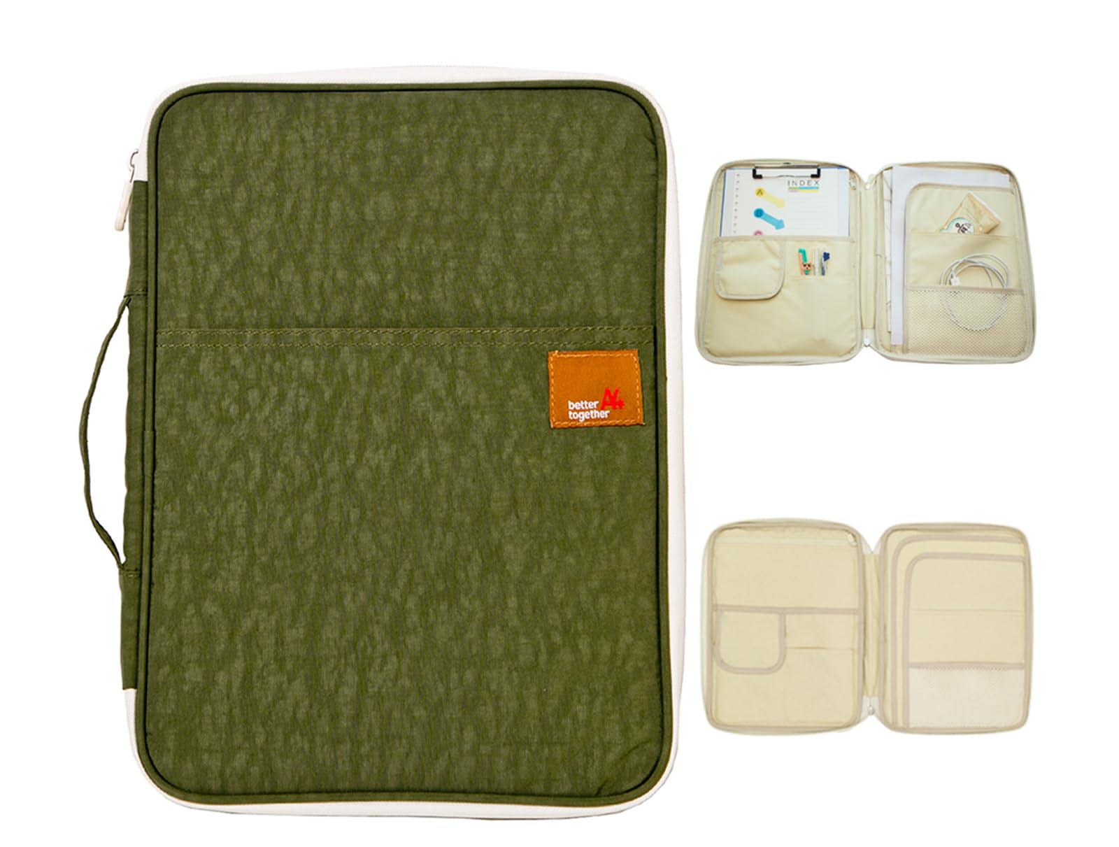 Mygreen Universal Travel Gear Organizer/Electronics Accessories Bag/Document File Bag (Large, Olive Green)