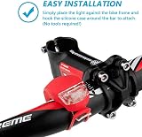 Bestlsy Set of 6 Bike Lights Front and Back LED Clip-On Waterproof Silicon view 6