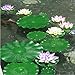 Lightingsky Artificial Floating Foam Lotus Leaves Artificial Foliage Pond Decor (18cm+15cm+10cm, Pack of 6)