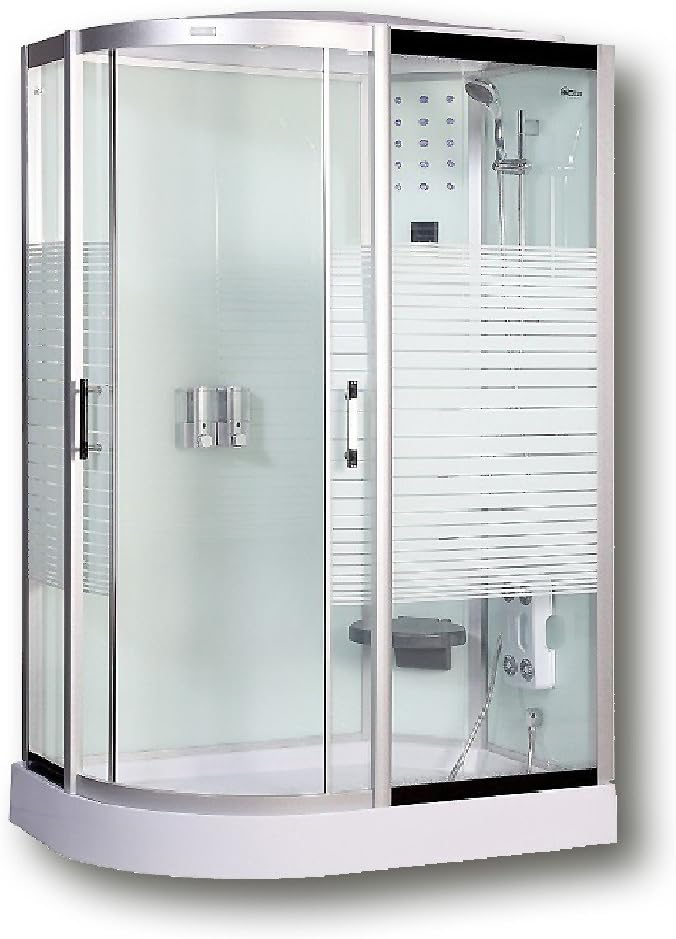 Home Deluxe Cabina de ducha White Pearl 120 x 80 sin Vapor (Derecha