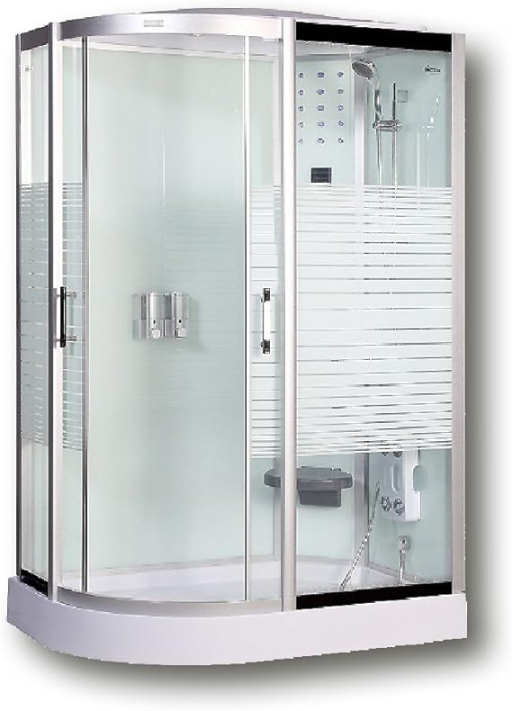Home Deluxe Cabina de ducha White Pearl 120 x 80 sin Vapor (Derecha