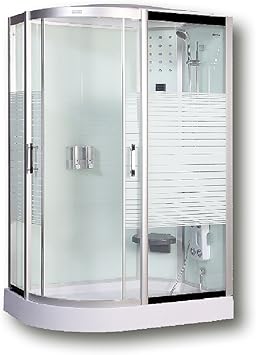 Home Deluxe Cabina de ducha White Pearl 120 x 80 sin Vapor (Derecha