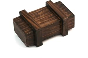 Intelligence Brain Teaser Magic Puzzle Box Wooden Secret Mini Compartment Gift Reliable Practical Design