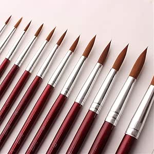 Conjunto Pinceles 12 Piezas De Diferentes Tamaños De Pinceles De
