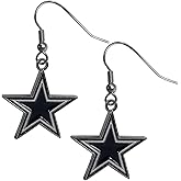 Siskiyou NFL unisex-adult Chrome Dangle Earrings