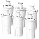 FYAEWPA Replacement for Brita® Filter, Brita® Water Pitchers and Dispensers, Classic 35557, OB03, Mavea® 107007, Reduces Chlorine, 1 Year Supply (6 Pack)